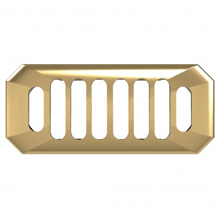 Carlton Brushed Brass Overflow Cover