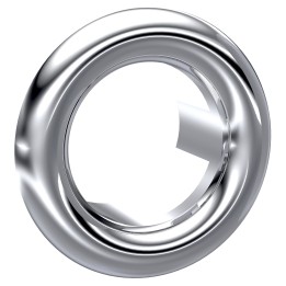 Round Chrome Overflow Cover