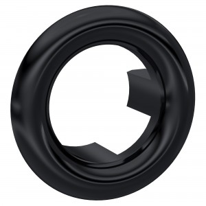 Round Black Overflow Cover
