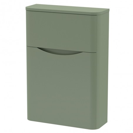 Lunar 550mm Back to Wall WC Toilet Unit - Satin Green