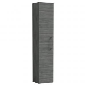 Arno 300mm Wall Hung Tall Unit - Anthracite Woodgrain