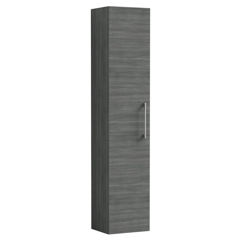 Arno 300mm Wall Hung Tall Unit - Anthracite Woodgrain