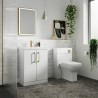 Arno Gloss White 500mm (w) 795mm (h) x 260mm (d) Toilet Unit - Insitu