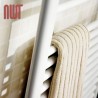 300mm (w) x 1200mm (h) Electric Straight White Towel Rail (Single Heat or Thermostatic Option)