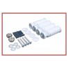 300mm (w) x 1800mm (h) Electric Straight White Towel Rail (Single Heat or Thermostatic Option)