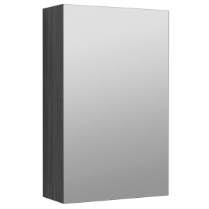 Athena Anthracite Woodgrain 450mm (w) x 715mm (h) x 180mm (d) Mirror Cabinet