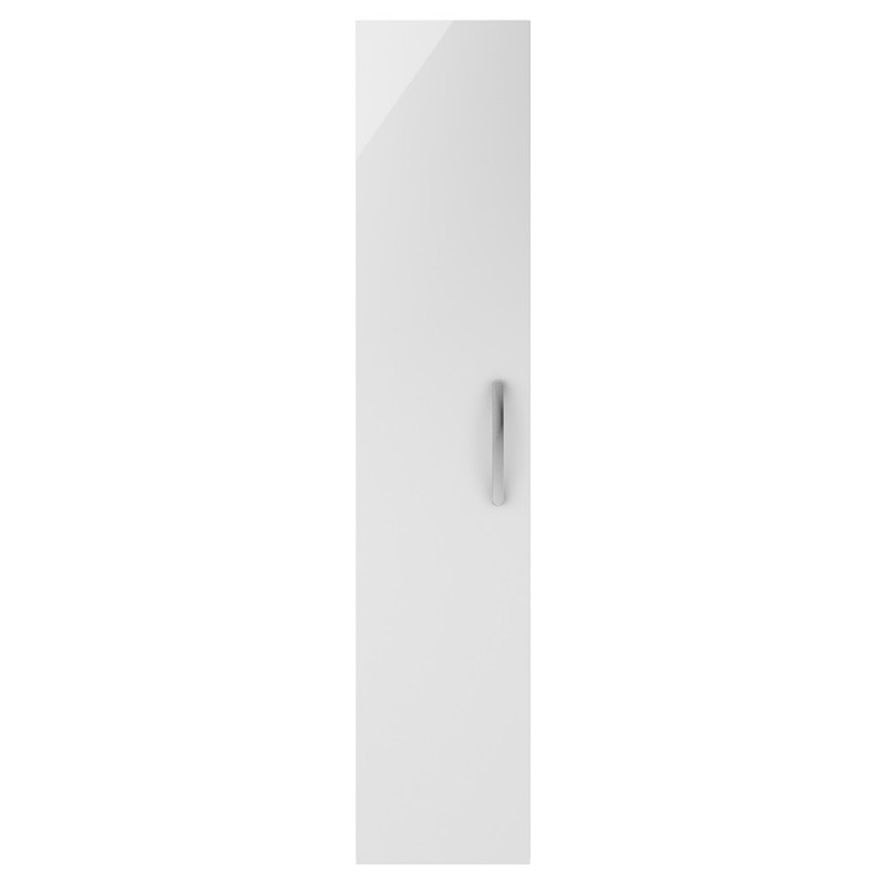 Athena Gloss White 1433mm (h) x 300mm (w) x 235mm (d) Tall Unit (Single Door)