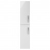 Athena Gloss White 1433mm (h) x 300mm (w) x 235mm (d) Tall Unit (2 Door)