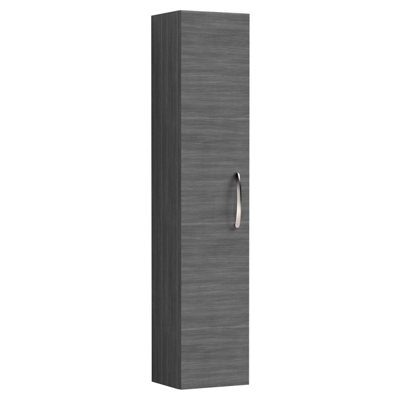 Athena Anthracite Woodgrain 1433mm (h) x 300mm (w) x 235mm (d) Tall Unit (Single Door)