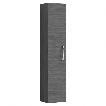 Athena Anthracite Woodgrain 1433mm (h) x 300mm (w) x 235mm (d) Tall Unit (Single Door)