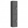 Athena Anthracite Woodgrain 1433mm (h) x 300mm (w) x 235mm (d) Tall Unit (2 Door)