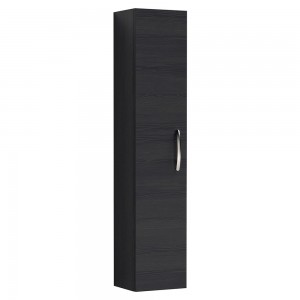Athena Charcoal Black 1433mm (h) x 300mm (w) x 235mm (d) Tall Unit (Single Door)