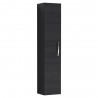 Athena Charcoal Black 1433mm (h) x 300mm (w) x 235mm (d) Tall Unit (Single Door)