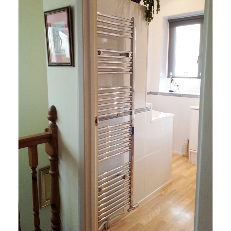 500mm  x 1600mm Straight Chrome Towel Rail