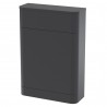 Parade 550mm Back to Wall WC Toilet Unit - Soft Black
