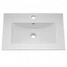 Eden Gloss White Floor Standing 600mm (w) x 840mm (h) x 390mm (d) Cabinet & Basin - Insitu