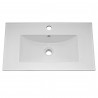 Eden Gloss White Floor Standing 800mm (w) x 840mm (h) x 390mm (d) Cabinet & Basin - Insitu