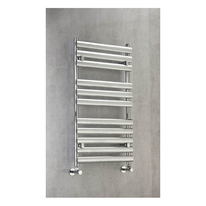 500mm  x 930mm  Electric Brecon Chrome Designer Towel Rail