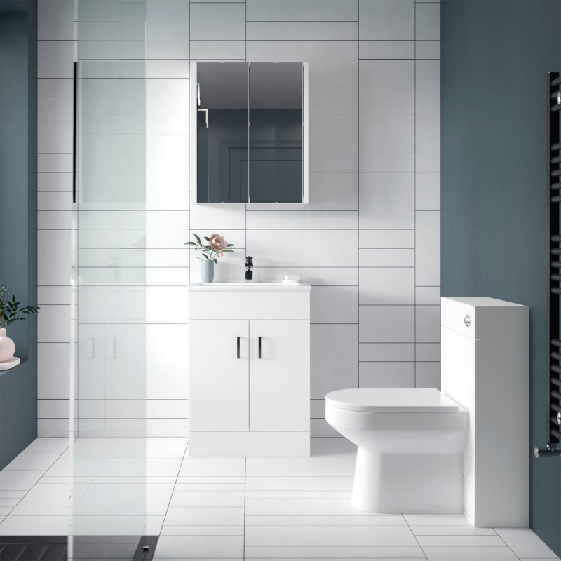 Eden 500mm (w) x 800mm (h) x 200mm (d) Toilet Unit - Insitu