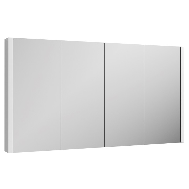 Eden 1200mm (w) x 650mm (h) x 110mm (d) 4 Door Mirrored Cabinet