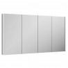 Eden 1200mm (w) x 650mm (h) x 110mm (d) 4 Door Mirrored Cabinet