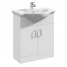 Mayford Gloss White Floor Standing 650mm (w) x 836mm (h) x 446mm (d) Cabinet & Basin