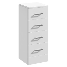 Mayford Gloss White 300mm (w) x 766mm (h) x 330mm (d) 4 Drawer Unit
