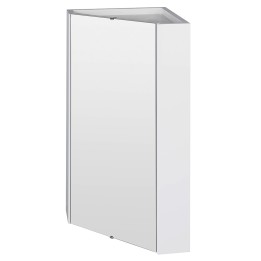White Corner Mounted 459mm(W) x 650mm(H) Mirror Cabinet