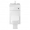 Athena Gloss White 500mm (w) x 890mm (h) Basin & Toilet Unit Including Concealed Cistern - Insitu