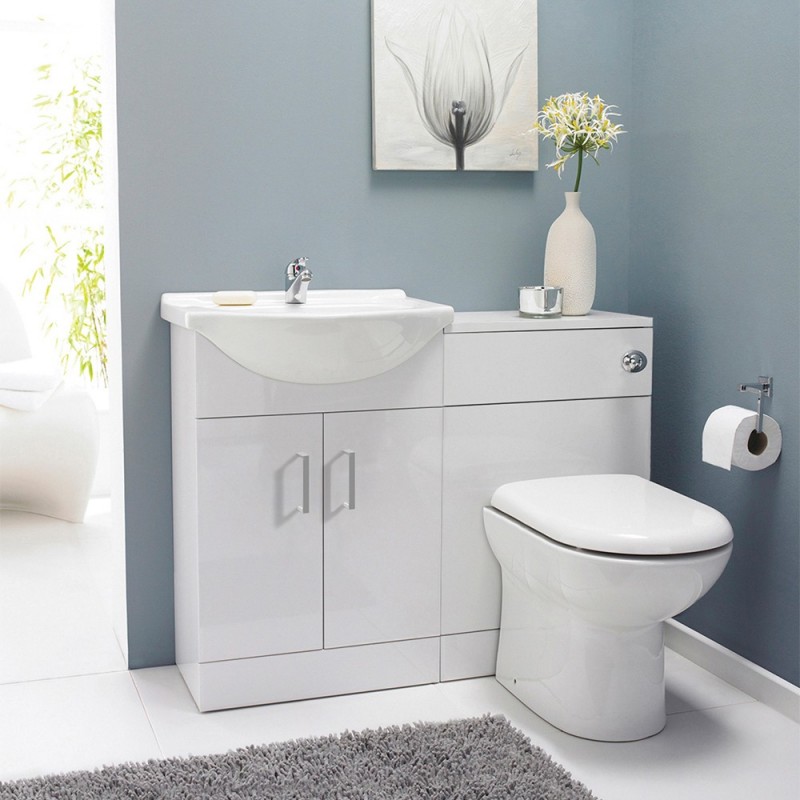 Cloakroom Furniture Pack - Round Basin - Insitu