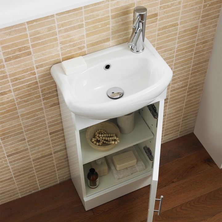 Cloakroom Furniture Pack - Without Tap - Insitu
