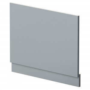Elbe/Blocks Satin Grey 700mm (w) Bath End Panel