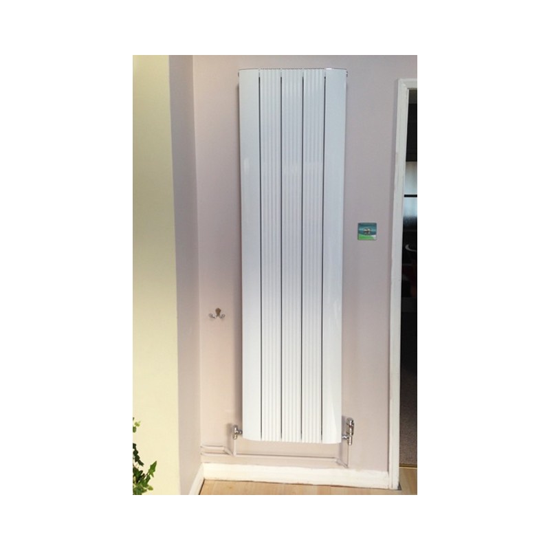 470mm (w) x 1800mm (h) Cariad White (Aluminium) Single Panel