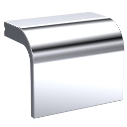 Chrome Square Drop Handle - 40mm (w) x 32mm (h) x 25mm (d)