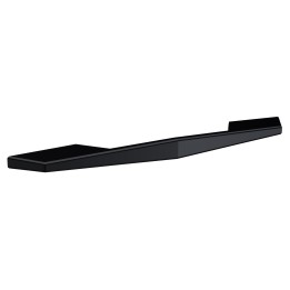 Matt Black D Shaped Handle - 183mm (w) x 14mm (h) x 26mm (d)