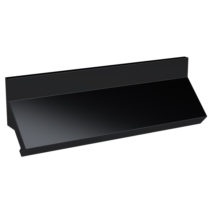 Matt Black Finger Pull Handle - 175mm (w) x 30mm (h) x 30mm (d)
