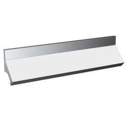 Chrome Finger Pull Handle - 239mm (w) x 30mm (h) x 30mm (d)