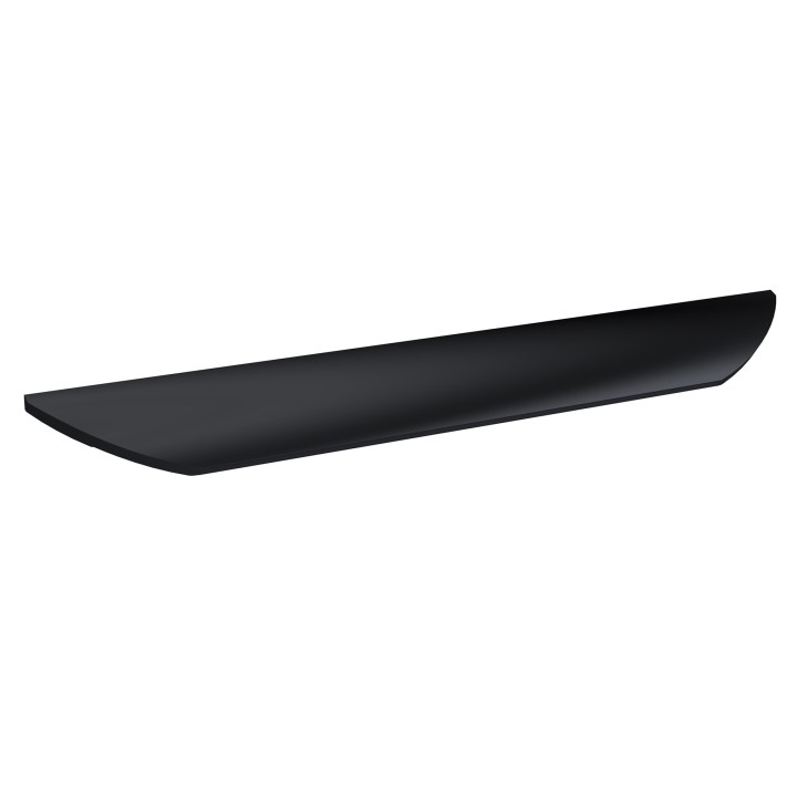 Matt Black Finger Pull Handle - 316mm (w) x 25mm (h) x 28mm (d)
