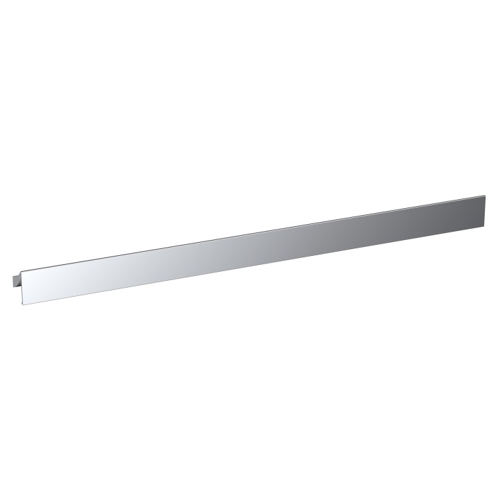 Chrome Seven Shaped Handle - 420mm (w) x 29mm (h) x 29mm (d)