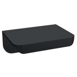 Matt Black Wrap Over Handle - 50mm (w) x 21mm (h) x 37mm (d)