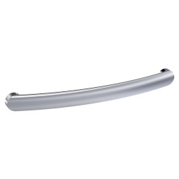Chrome D Shape Bar Handle - 210mm (w) x 19mm (h) x 24mm (d)