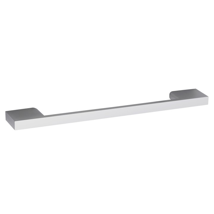 Chrome D Handle  - 191mm (w) x 28mm (h) x 8mm (d)