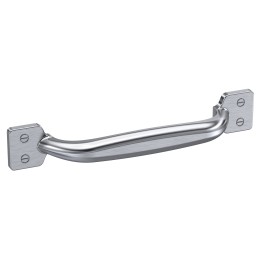 Satin Nickel Strap Handle - 126mm (w) x 19mm (h) x 23mm (d)