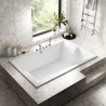 Double Ended Inset Spa Bath - White - Insitu