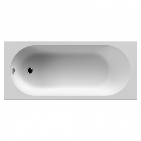 Otley Round Single Ended Rectangular Bath 1675mm (L) x 700mm (W) - Acrylic