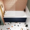 Otley Round Single Ended Rectangular Bath 1675mm (L) x 700mm (W) - Acrylic - Insitu