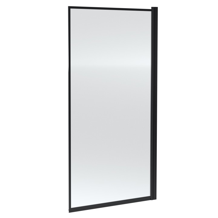 Outer Framed Bath Screen - Matt Black