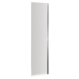 Polished Chrome Fixed Bath Screen 350mm(w) x 1400mm(h) - 6mm Glass