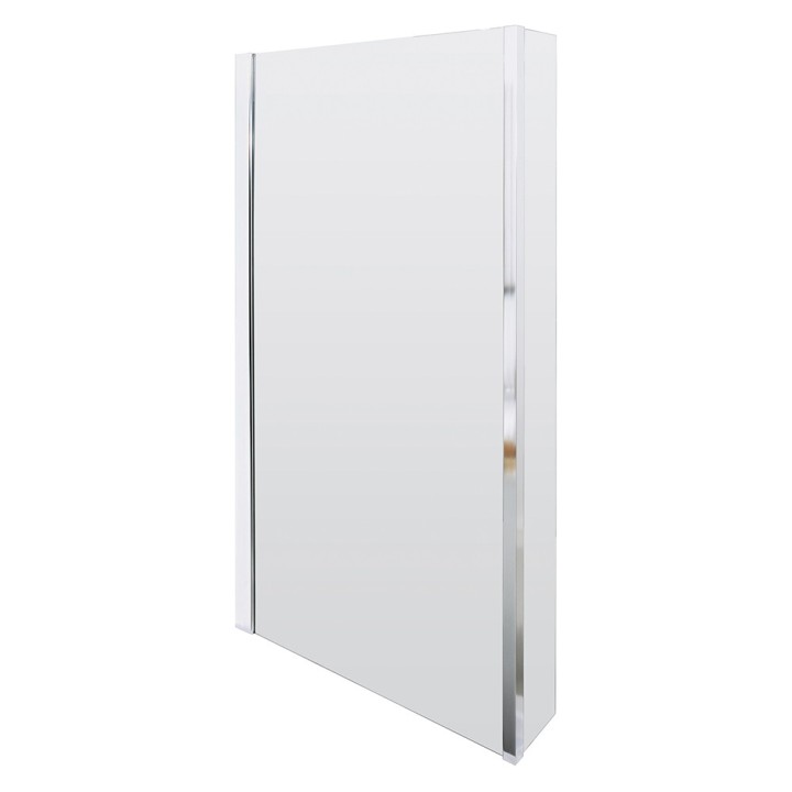 Polished Chrome "Quattro" L-Shape Bath Screen 805mm(w) x 1435mm(h) - 6mm Glass