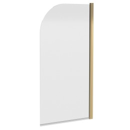 Brushed Brass Sail Bath Screen 830mm x 1430mm